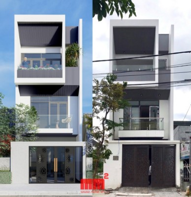 Nhà phố 3 tầng kiến trúc hiện đại