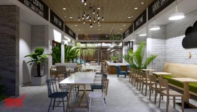 NHÀ Ở KẾT HỢP CAFE AMI HOUSE- 2 tầng mặt tiền 15m