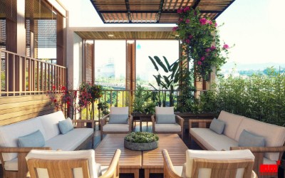 Căn hộ cao tầng, thiết kế phong cách hiện đại