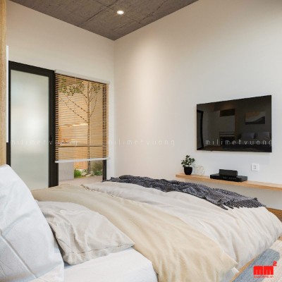 NHÀ PHỐ HƯỚNG TÂY, có gác lửng, nội thất mộc mạc