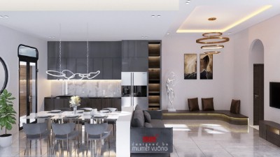 Nhà cấp 4  diện tích 90m2, thiết kế hiện đại