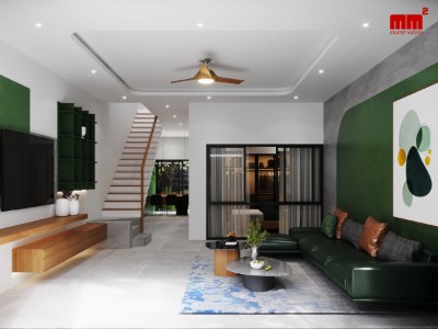 Đức house , nhà phố mặt tiền 5m với 3 phòng ngủ