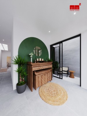Đức house , nhà phố mặt tiền 5m với 3 phòng ngủ