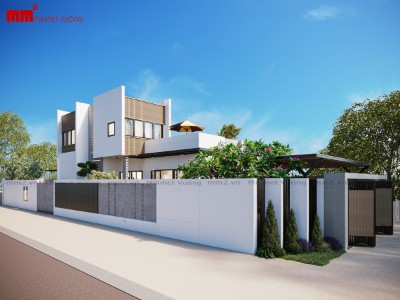 Quỳnh Anh House, mẫu nhà phố hiện đại có sân vườn