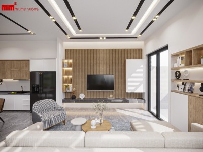 Quỳnh Anh House, mẫu nhà phố hiện đại có sân vườn