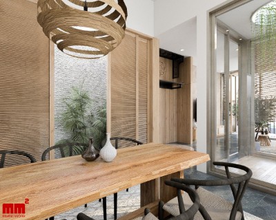 Nhuan House,Tropical style 4-level Townhouse