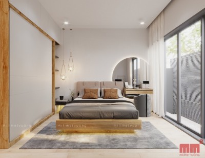 Đằng House - Thiết kế nhà phố 2 tầng hiện đại