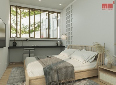 Luân House - Thiết kế mẫu nhà cấp 4 mái Nhật đẹp 2022