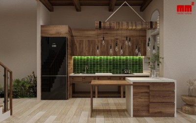 Bảo House - Mẫu nhà phố 2 tầng mang phong cách Vintage
