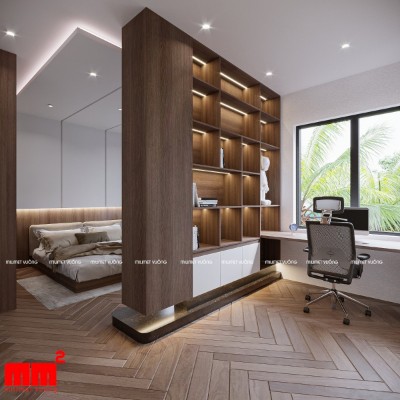 Vân House - Thiết kế biệt thự phố 2 mặt tiền đẹp, hiện đại