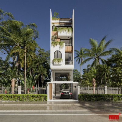 Minh Nguyệt House - Thiết kế nhà phố ấn tượng, tối ưu không gian