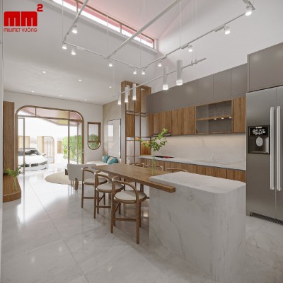 Phong House - Mẫu nhà cấp 4 gác lửng đẹp, tối ưu không gian