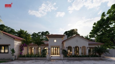 Biệt thự đẹp phong cách Tây Ban Nha
