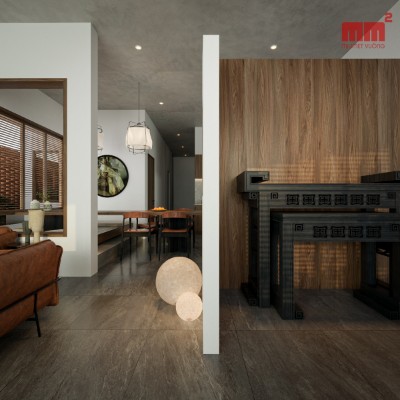 Quynh House, Nhà cấp 4 với yêu cầu thiết kế đặc biệt.
