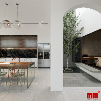 Thành Trịnh House - Thiết kế nhà phố 2 tầng ấn tượng