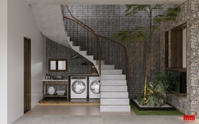Hảo Võ House - Thiết kế nhà phố 2 mặt tiền đẹp, ấn tượng
