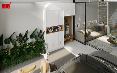 Binh House, contemporary style 3 storey townhouse design, beautiful and trendy