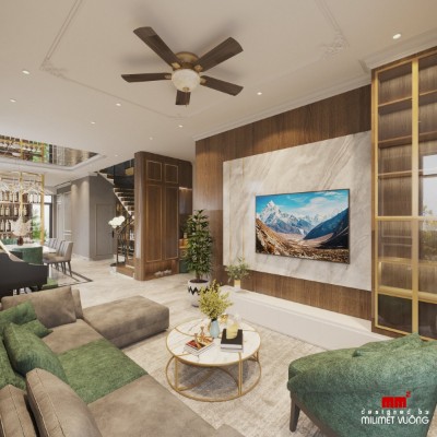 Nhân House - Thiết kế nội thất nhà phố 3 tầng hiện đại
