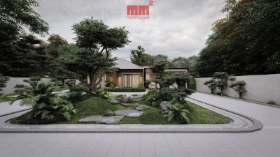 Nhà cấp 4 sân vườn kiểu Nhật độc đáo, thu hút