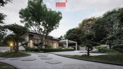 Nhà cấp 4 sân vườn kiểu Nhật độc đáo, thu hút - EN