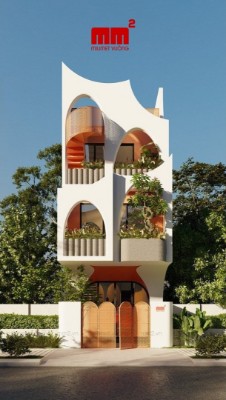Đạt House - Ấn tượng với nét độc đáo trong mẫu nhà phố 3 tầng
