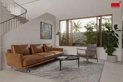Kiệt House - Thiết kế nhà phố 2 tầng, ấn tượng