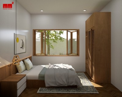 Viễn House - Thiết kế nhà cấp 4 gác lửng phong cách truyền thống
