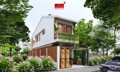 Vũ House - Thiết kế nhà phố kết hợp kinh doanh quán cà phê - EN