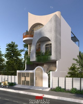 Phương House - Mẫu nhà phố 3 tầng phong cách ấn tượng