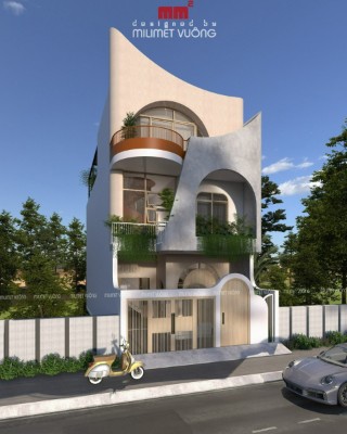 Phương House - Mẫu nhà phố 3 tầng phong cách ấn tượng