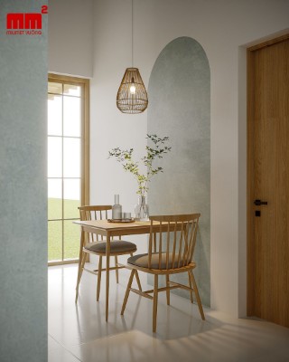 Ly House - Thiết kế nhà có gác lửng đẹp với tone màu cuốn hút