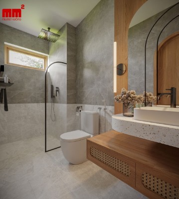 Ly House - Thiết kế nhà có gác lửng đẹp với tone màu cuốn hút