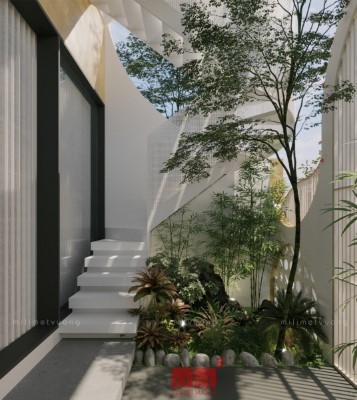 Vinh House - Cuốn hút cùng mẫu mặt tiền nhà phố độc đáo