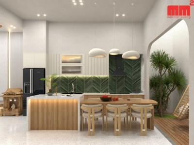 Hiếu Thảo House - Mẫu nhà phố ấn tượng cùng đường cong bắt mắt