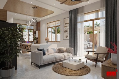Tiến House - Thiết kế nhà cấp 4 sân vườn đẹp mắt, tiện nghi