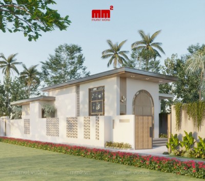 Huệ House - Cuốn hút cùng mẫu nhà cấp 4 hiện đại