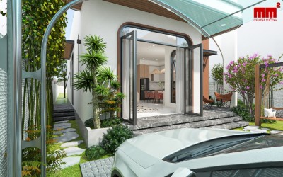Dung House - Nhà cấp 4 sân vườn ấn tượng, công năng, thẩm mỹ