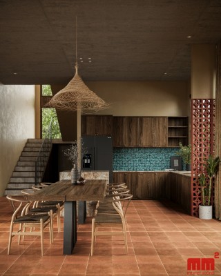 Hưng House - Thiết kế nhà phố phong cách Địa Trung Hải độc đáo