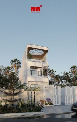 Vinh House - Nhà phố 2 tầng 1 tum thiết kế hiện đại, nhẹ nhàng