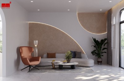 Vinh House - Nhà phố 2 tầng 1 tum thiết kế hiện đại, nhẹ nhàng