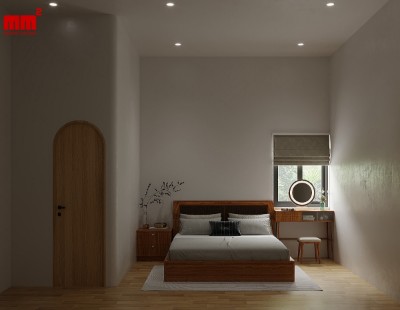 Vinh House - Nhà phố 2 tầng 1 tum thiết kế hiện đại, nhẹ nhàng
