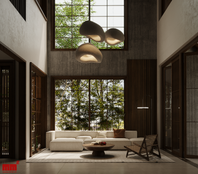 Đức House - Thiết kế nhà có gác lửng kết hợp phong cách Nhật