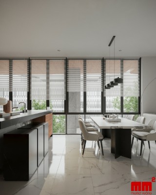 Trí House - Thiết kế nhà phố đẹp, ấn tượng, công năng tối ưu