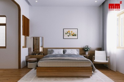 Giang House - Thiết kế nhà phố 2 tầng có sân vườn tiểu cảnh