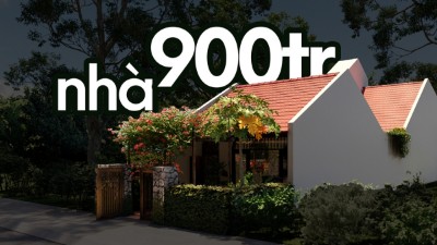 Nhà cấp 4 bình yên 900 triệu trên đất 6m x22m