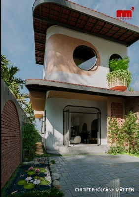 Dũng House - Mẫu nhà phố 2 tầng đẹp nên thơ