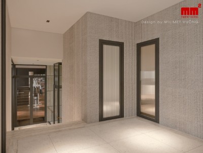 Lena Ngô House - Thiết kế biệt thự kết hợp Showroom trưng bày xe