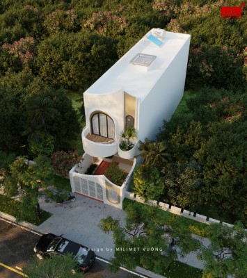 Khê house - Mẫu nhà phố 2 tầng đẹp, ấn tượng