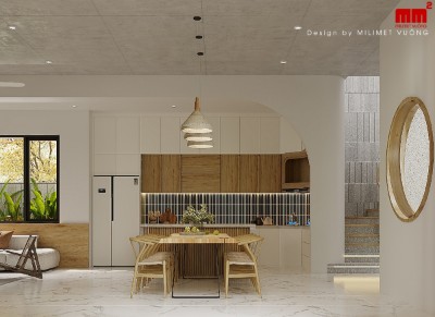 Hiếu house - Mẫu nhà phố 2 tầng bắt mắt
