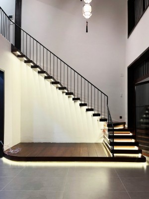 Đức House - Thiết kế nhà có gác lửng kết hợp phong cách Nhật (thực tế) - EN